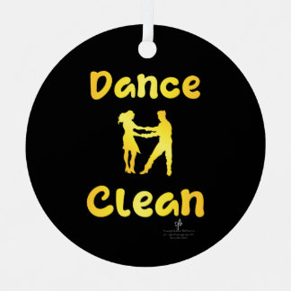 Adorno Metálico Dance Clean Golden Brass Round