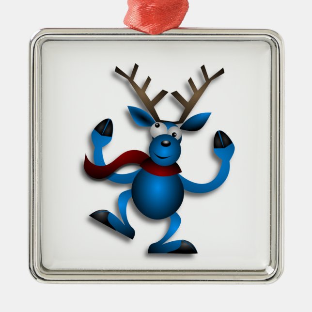 ADORNO METÁLICO DANCING REINDEER (Frente)