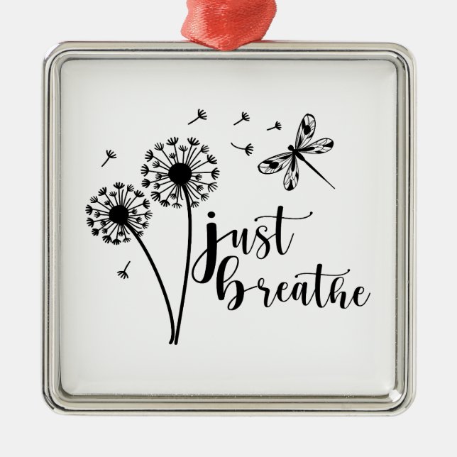 Adorno Metálico Dandelion Dragonfly respira (Frente)