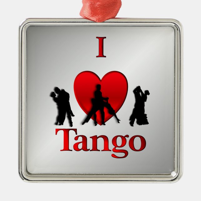 Adorno Metálico Danza del tango del corazón (Frente)
