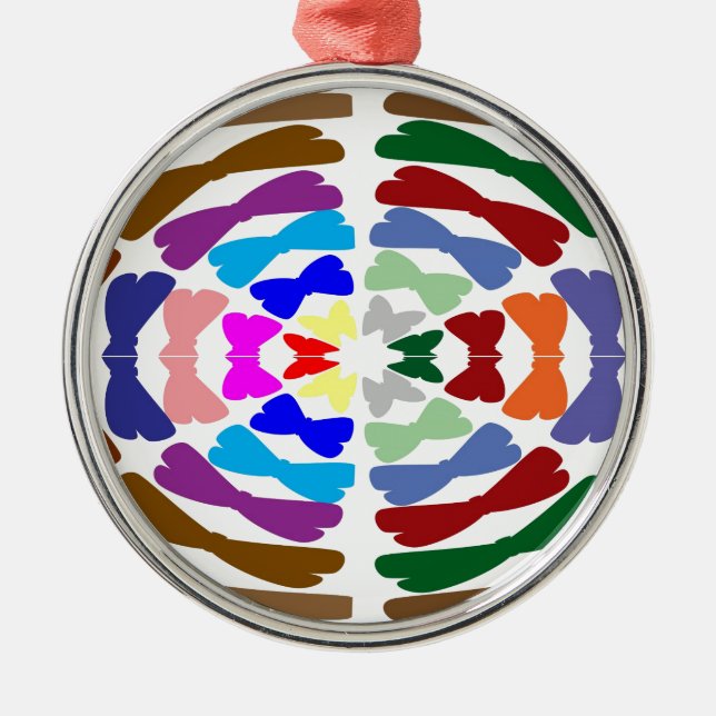 Adorno Metálico Danza hermosa de la pajarita - disfrute de la (Frente)