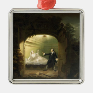 Adorno Metálico David Garrick (1717-79) y George Anne Bellamy (