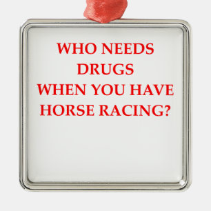 Adorno Metálico de carreras de caballos