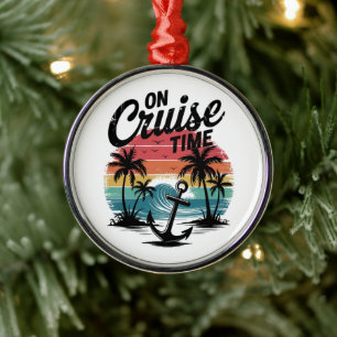 Adorno Metálico De crucero en la palmera de coco vacaciones de ver