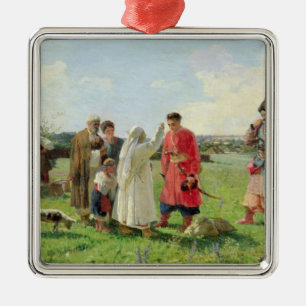 Adorno Metálico De ida al anfitrión Zaporozhian, 1889