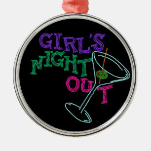 ADORNO METÁLICO DE LOS CHICAS DE LA NOCHE REGALOS HACIA FUERA