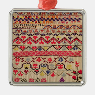 Adorno Metálico Dechado del bordado