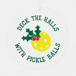 Adorno Metálico Deck Los Salones Con Navidades De Bolas De Pickle 