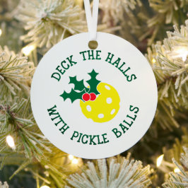 Adorno Metálico Deck Los Salones Con Navidades De Bolas De Pickle 