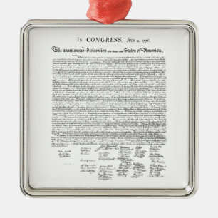 Adorno Metálico Declaración de Independencia