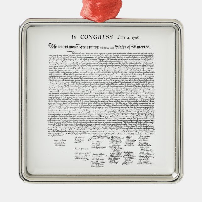 Adorno Metálico Declaración de Independencia (Frente)