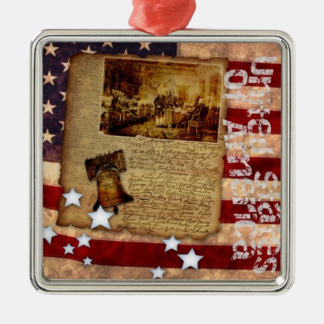 Adorno Metálico Declaración de Independencia 1776 (Frente)
