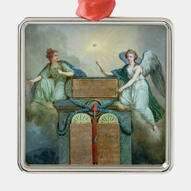 Adorno Metálico Declaración de las derechas del hombre y del (Frente)