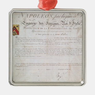 Adorno Metálico Decreto de la nobleza creado debajo del primer