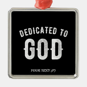 ADORNO METÁLICO DEDICADO A DIOS PERSONALIZABLE GUAY TEXTO BLANCO
