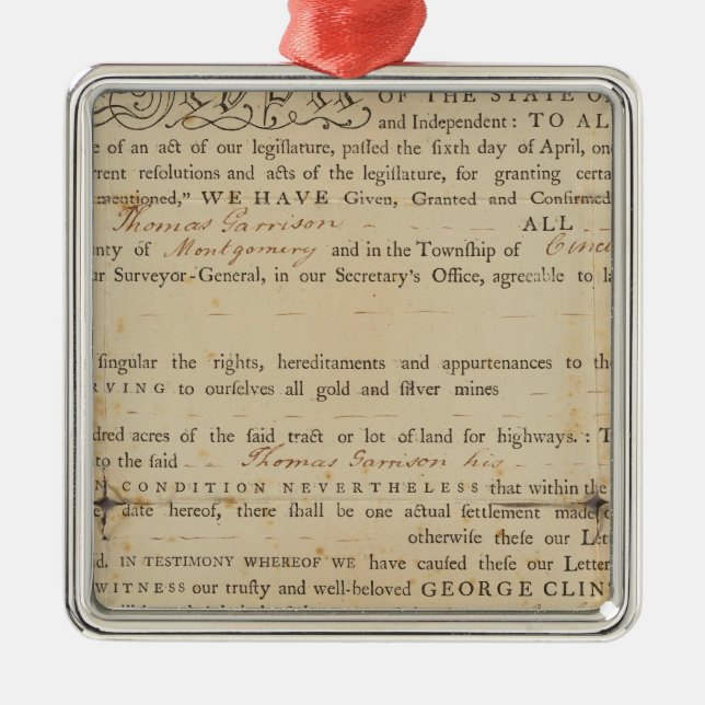 Adorno Metálico Deed, Nueva York (Frente)