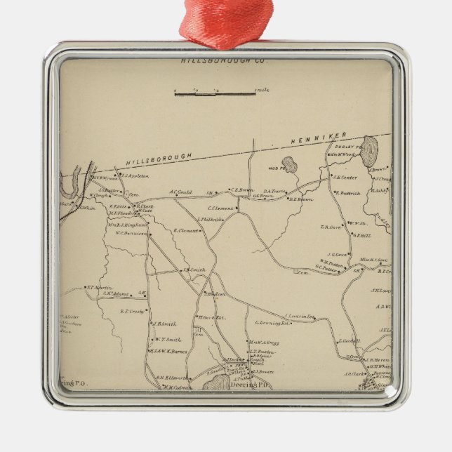 Adorno Metálico Deering, Hillsborough Co (Frente)