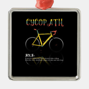 Adorno Metálico Definición Graciosa Bicicleta Addict Gift para