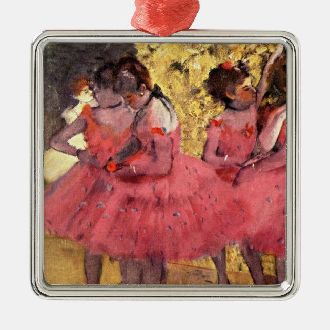 Adorno Metálico Degas - Los bailarines rosados (Frente)