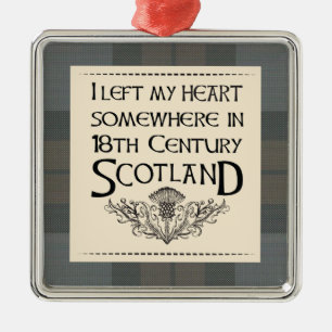 Adorno Metálico Dejé mi corazón en Escocia