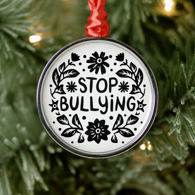 Adorno Metálico Dejen de intimidar al profesor anti-acoso (Árbol)