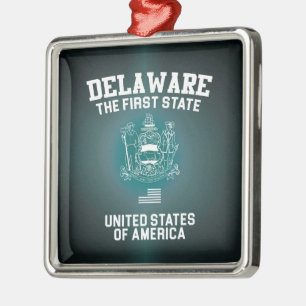 Adorno Metálico Delaware El Primer Estado