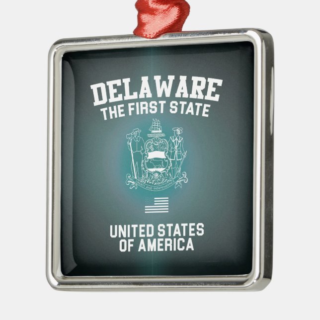 Adorno Metálico Delaware El Primer Estado (Izquierda)