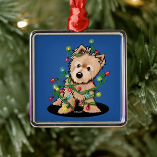 Adorno Metálico Deliciosos Navidades Norwich Terrier