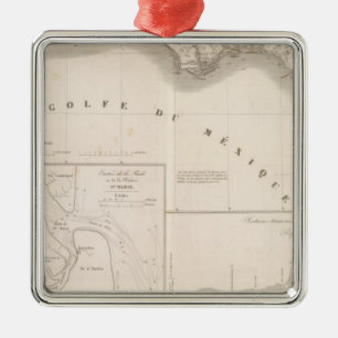 Adorno Metálico Delta del canal de Mississippi