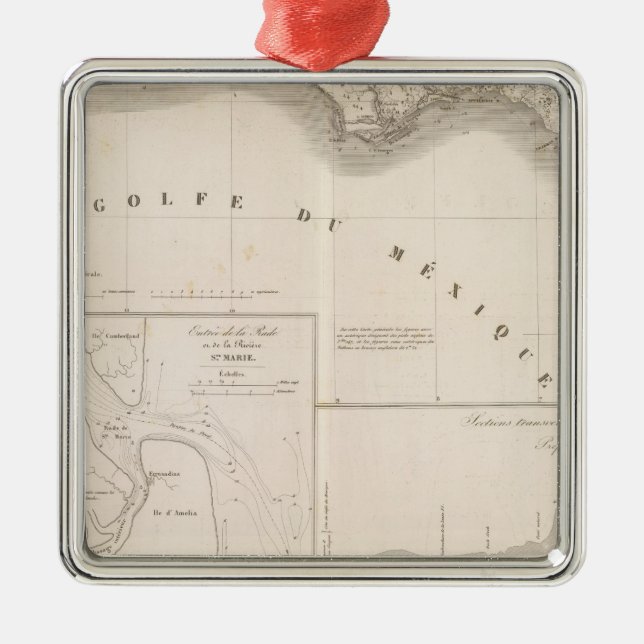 Adorno Metálico Delta del canal de Mississippi (Frente)