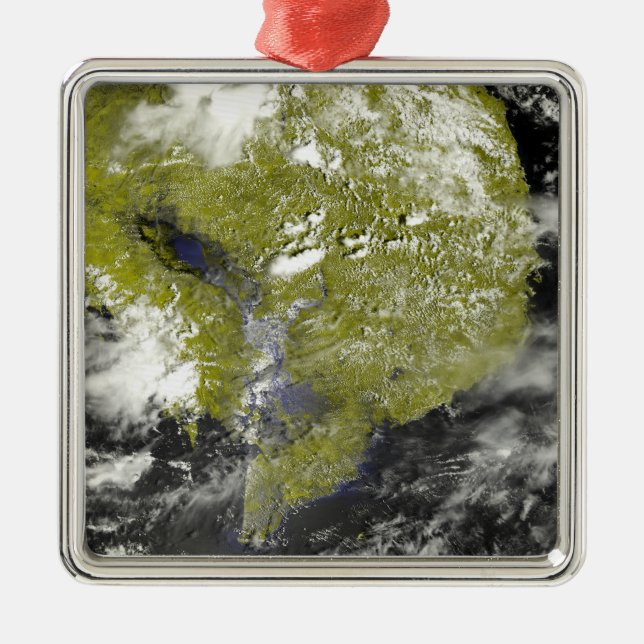 Adorno Metálico Delta del Mekong y la montaña Tonle (Frente)