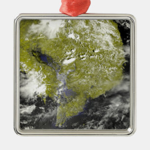 Adorno Metálico Delta del Mekong y la savia de Tonle