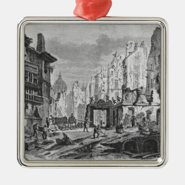 Adorno Metálico Demoliciones para el edificio de DES Ecoles de la (Frente)