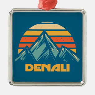 Adorno Metálico Denali Alaska Retro Turquesa