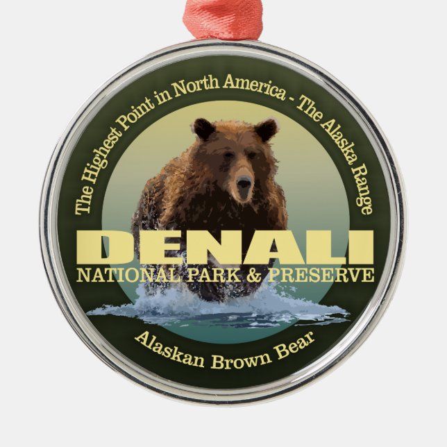 Adorno Metálico Denali NP (Oso) WT (Frente)