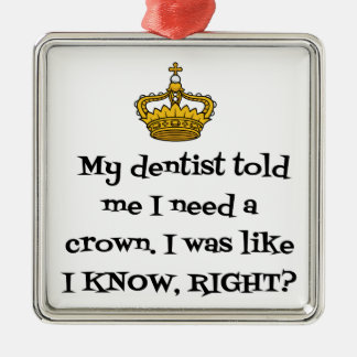 ADORNO METÁLICO DENTISTA CROWN