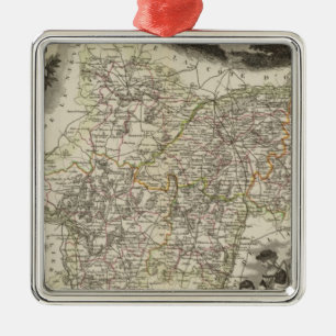 Adorno Metálico Departamento de Saone y del Loira