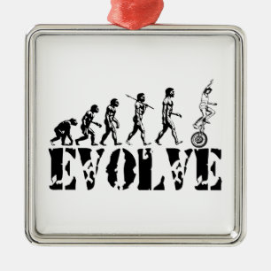 Adorno Metálico Deportes de la evolución del Unicycle del