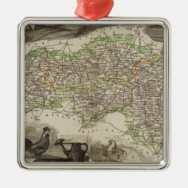 Adorno Metálico Dept. De L'Orne (Frente)