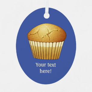 Adorno Metálico Desayuno Muffin en Funda - Gráfico de alimentos -