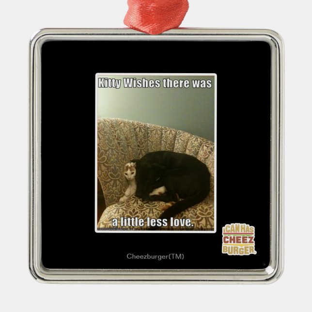 Adorno Metálico Deseos del gatito (Frente)