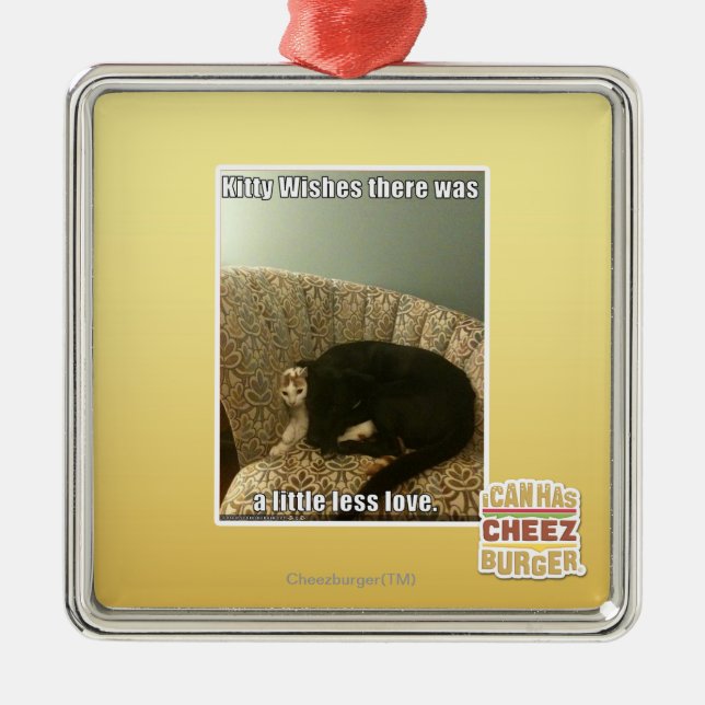 Adorno Metálico Deseos del gatito (Frente)