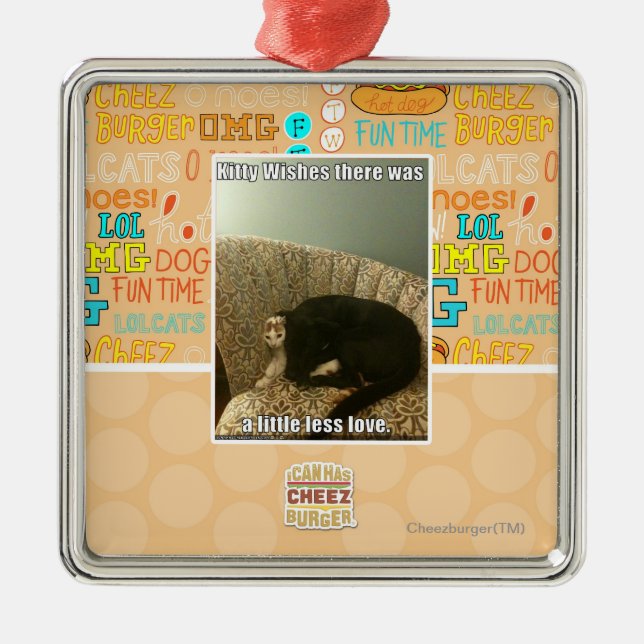 Adorno Metálico Deseos del gatito (Frente)