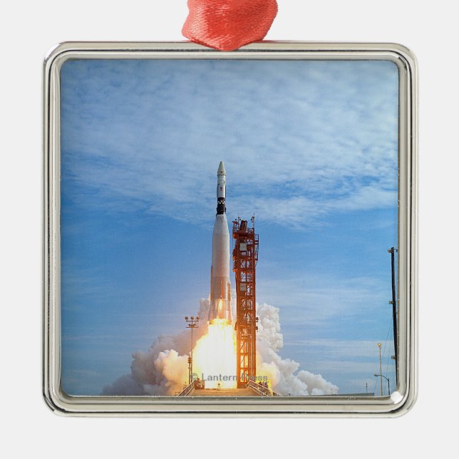 Adorno Metálico Despegue del vehículo de la blanco de Agena del (Frente)