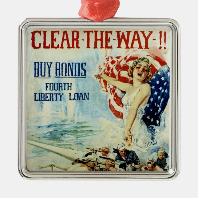 Adorno Metálico ¡¡Despejen el Camino!! - Cuarto Préstamo de Libert (Frente)