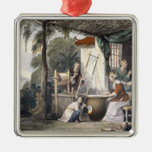 Adorno Metálico Destruyendo el Chrysalids y aspando los capullos,