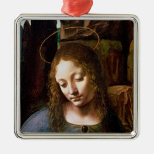 Adorno Metálico Detalle de la cabeza de la Virgen