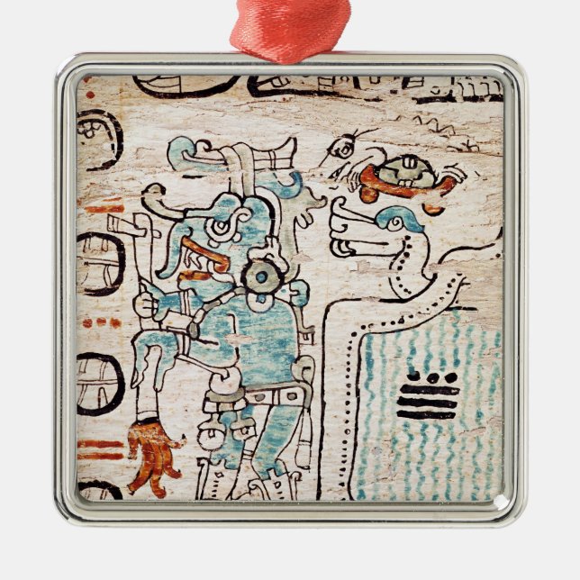 Adorno Metálico Detalle de un códex maya (Frente)