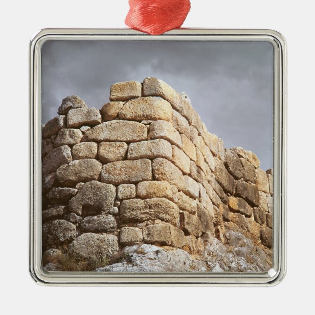 Adorno Metálico Detalle de una pared de piedra (Frente)