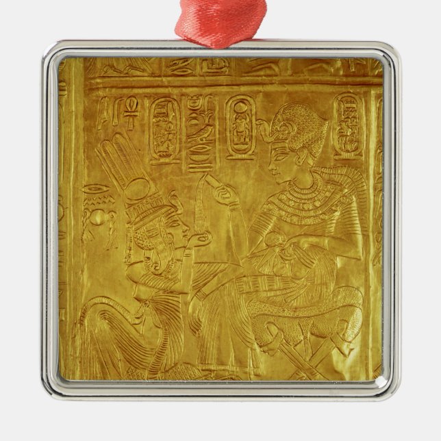 Adorno Metálico Detalle del Santuario Dorado (Frente)